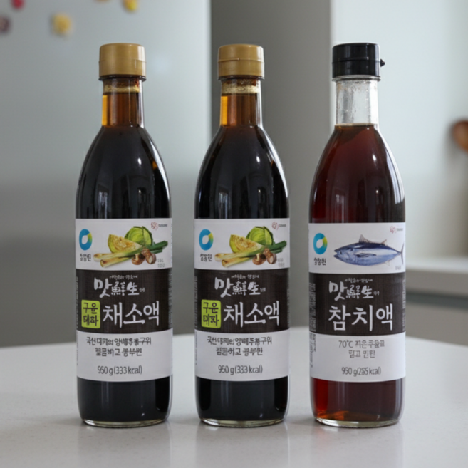 맛선생 구운대파 채소액 950g x 2병 + 참치액 950g, 3개