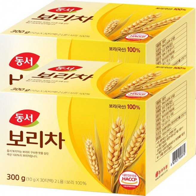 동서 보리차, 10g, 30개입, 2개