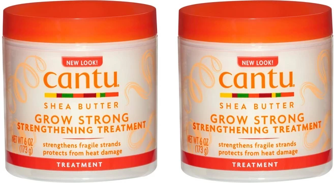 cantu 시어버터 그로우 스트롱 스트렝스닝 트리트먼트 6oz 173g 2팩 - 쿠팡