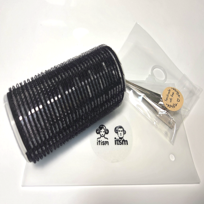 잇즘 열전도 헤어롤 특대형 대형 알루미늄판 구르프, 1개, 블랙 특대형