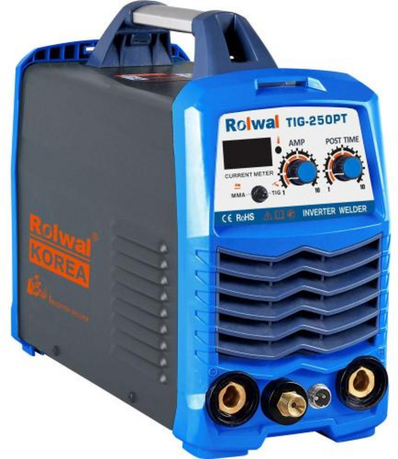 [로웰코리아] 인버터 알곤용접기세트 TIG-250PT / 토치+어스선+홀더선+조정기+호스포함, 1개