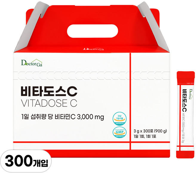 비타도스 비타민C 3000mg 고함량 순수 비타민씨 고용량 분말 가루 스틱, 1개, 900g