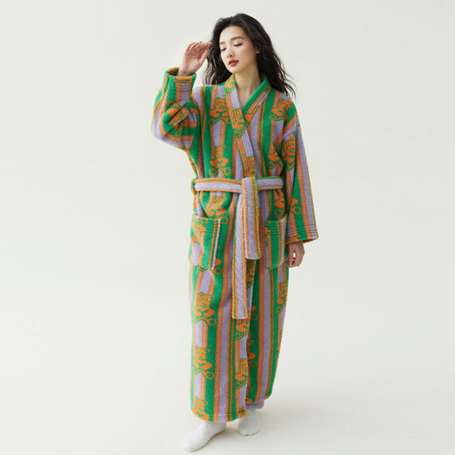 홈스윗 프리미엄 여성 수면잠옷 극세사 로브가운 샤워가운 겨울 홈웨어