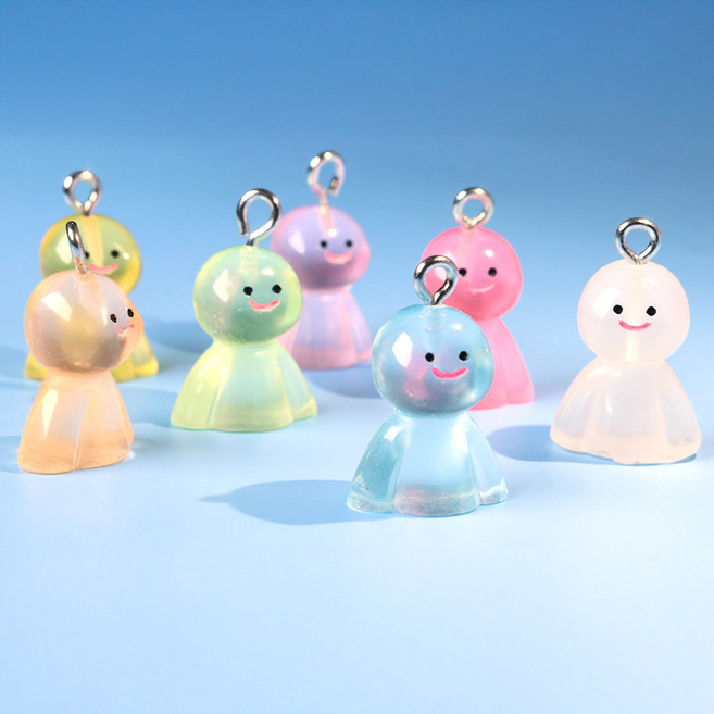 테루테루 보즈 날씨 인형 펜던트 키링 폰고리 장식 재료, 옐로우