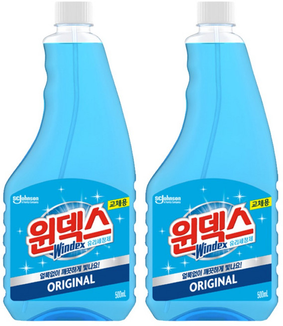 윈덱스 유리세정제, 500ml, 2개