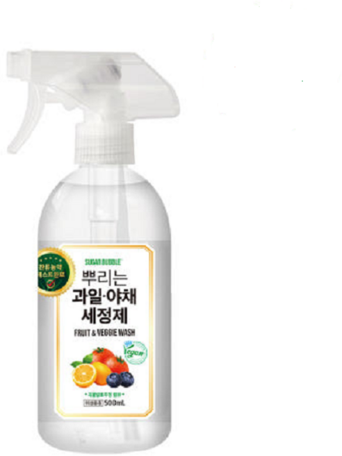 슈가버블 뿌리는 과일 야채 세정제, 500ml, 3개
