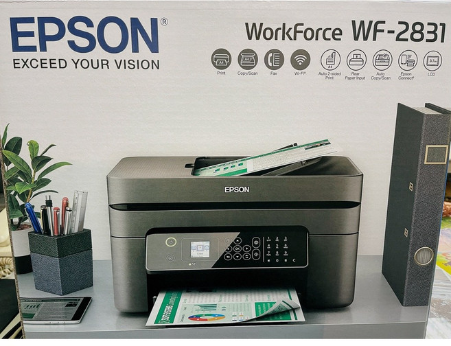 彩苑科技 EPSON WF-2831 無線多功能事務機 操作簡單 雙面列印 家庭辦公室首選, 1個