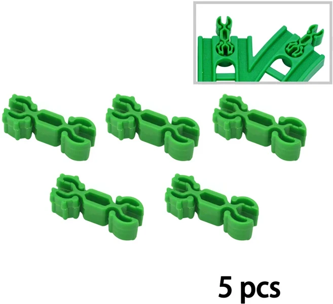 나무 철도 연결 헤드 액세서리 해결사 기차 트랙 홀더 맞는 Brio 나무 트랙 어린이를위한 교육 크리 에이, 03 Connector Green 5pcs