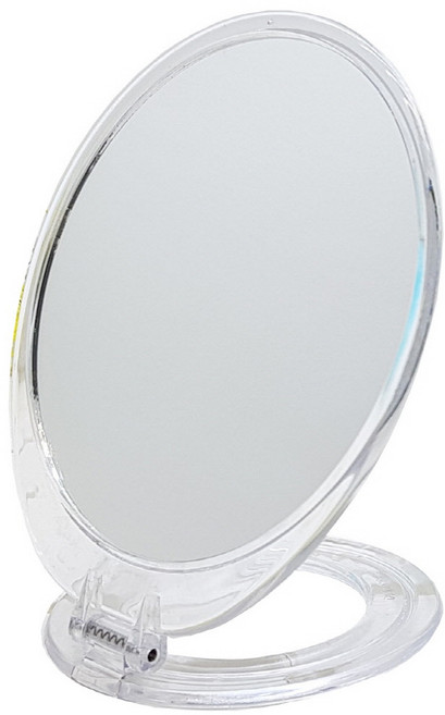 칠성산업 아크릴 투명 탁상 화장대 원형거울 88경, 중