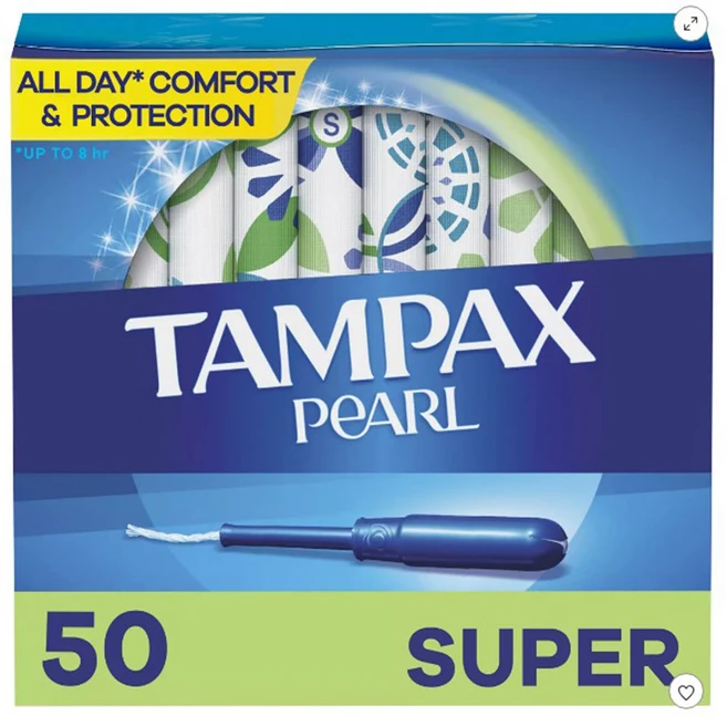 TAMPAX 펄 슈퍼 50 탐폰, 1개 - 쿠팡