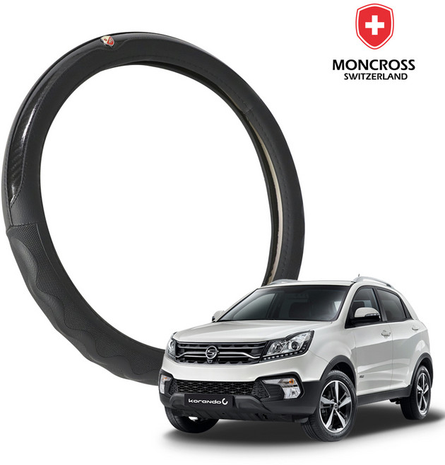 딜온 몽크로스 논슬립 투톤 프리미엄 핸들커버, 코란도 블랙