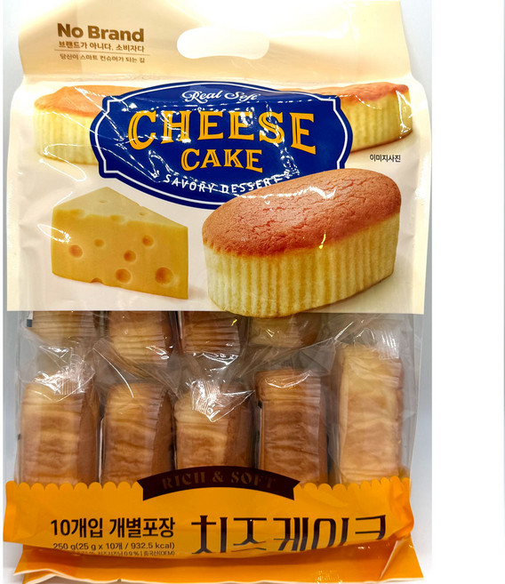 노브랜드 진하고 부드러운 치즈케이크 개별포장, 1개, 250g