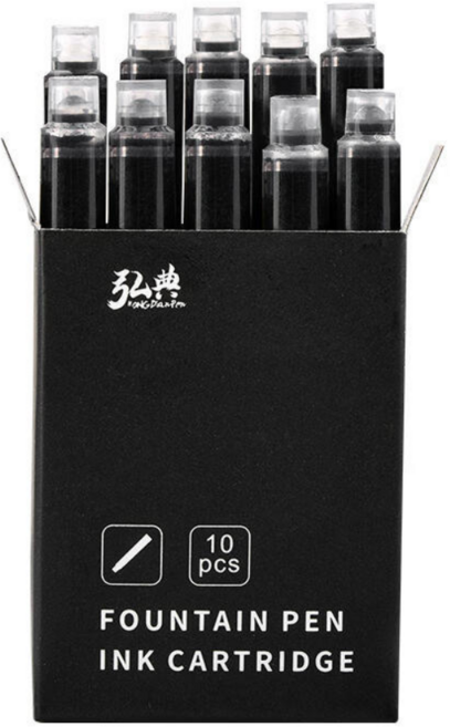 홍디안 3.4 만년필 리필 잉크 10입 카트리지, 레드 5개입×2