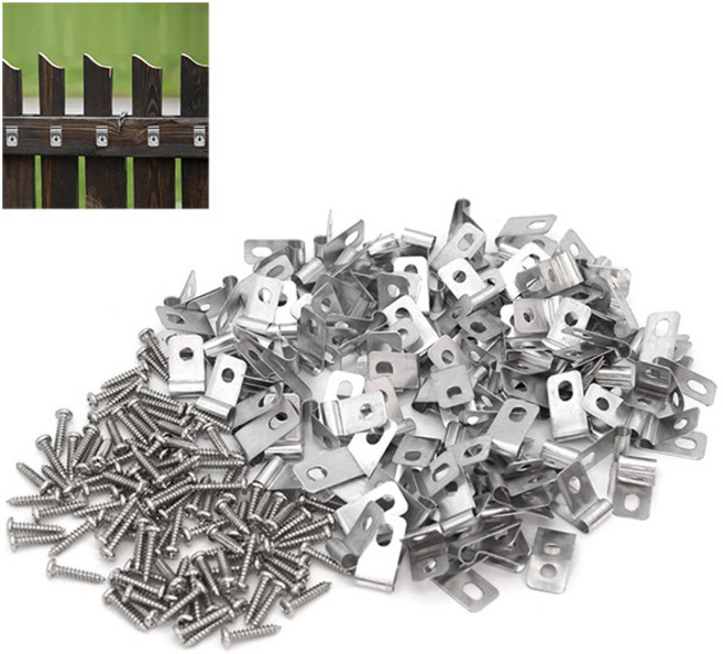 아이베란다 와이어 울타리 연결 클립 철망 휀스 부속, 100개