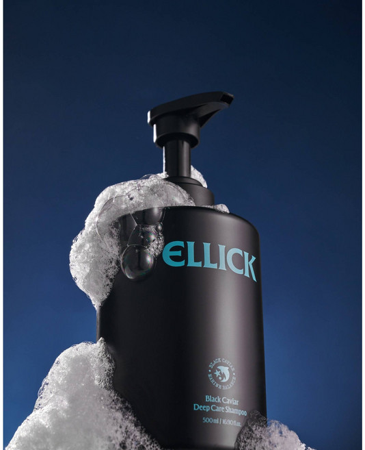 엘릭 블랙 캐비어 딥 케어 탈모샴푸 약산성 볼륨 두피 모발건강, 500g, 1개