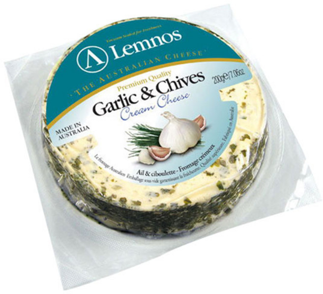 램노스 과일치즈 와인안주 125g 갈릭&차이브 3개입 아이스박스 포장, 2개