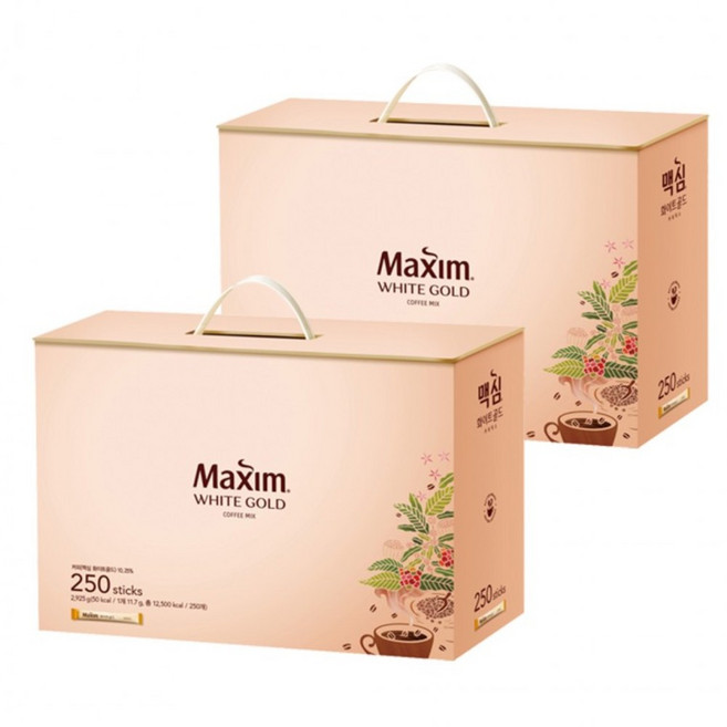 맥심 화이트골드 커피믹스 1000T 대용량 탕비실 사무실 간식, 2세트