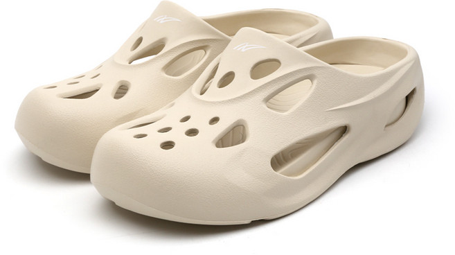 낫소 테디 뮬 슬리퍼 EVA 남성 클로그(아이보리)