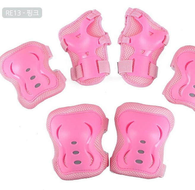 제이몰 에이스 어린이 유아 아동 초등 두발 씽씽카 씽씽이 킥보드 광폭 발광휠, 아동보호대세트 핑크M, 1개