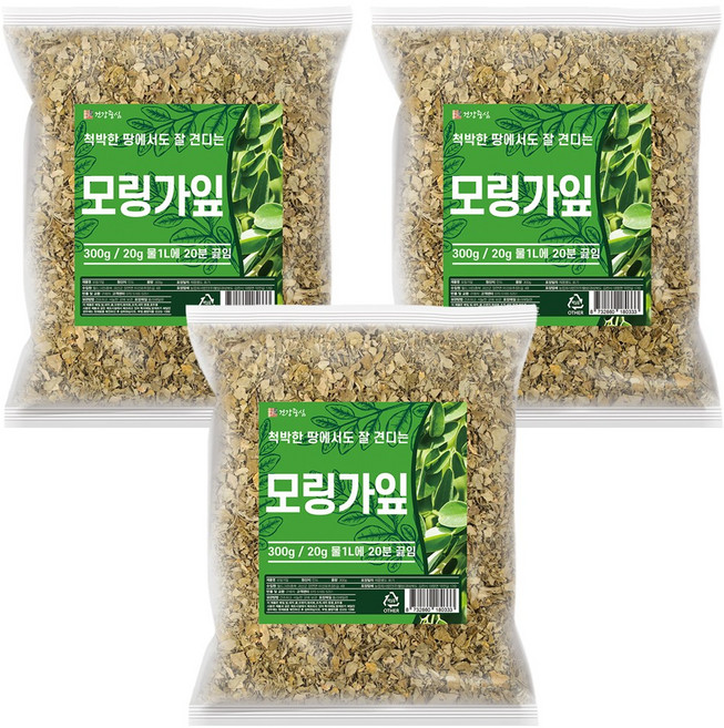 건강중심 말린 모링가 잎 건조, 3개, 300g, 300g