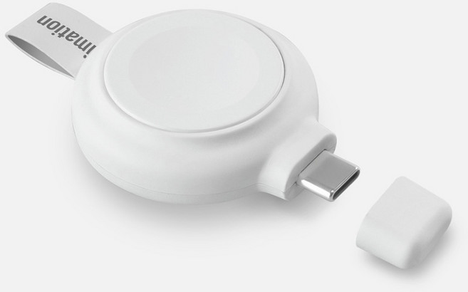 이메이션 애플 MFi인증 USB-C타입 휴대용 무선 고속 충전기, 화이트