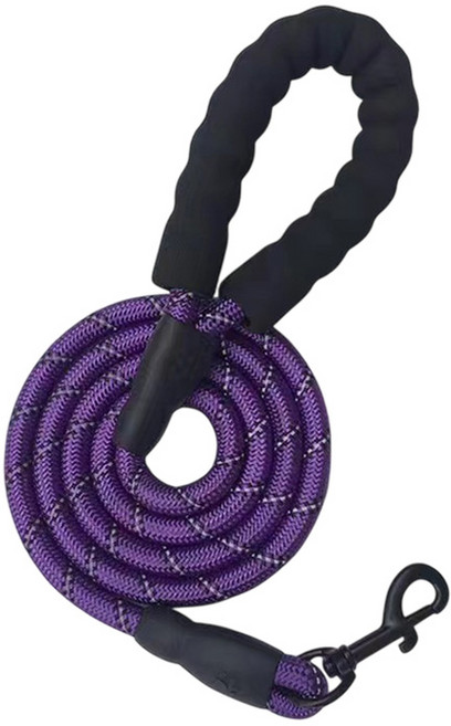 해피펫밀리 중대형견 컴포트 리드줄, 1개, 퍼플