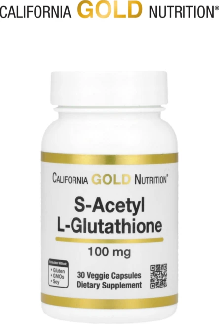 씨지엔 아세틸 글루타치온 식물성 30 캡슐 엘 글루타티온 에스 캘리포니아 골드 뉴트리션, 30정, 1개 - 쿠팡