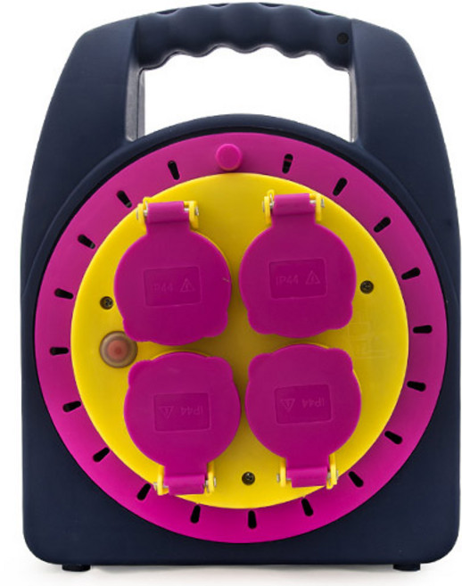 세이즈 캠핑용 전기릴선 미니시리즈 X2M-IP-20M-1.0SQ 핫핑크, 20m, 핑크옐로우, 1개