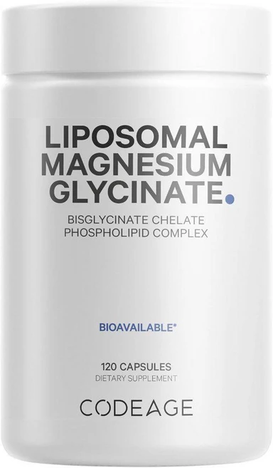 코드에이지 리포조말 마그네슘 Liposomal Magnesium Glycinate 120정, 1개 - 쿠팡