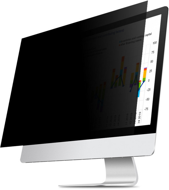 다이아큐브 무반사 프리미엄 프라이버시 모니터 정보보호 보안필름(전면점착형) 커브드모니터 완전밀착, 1개