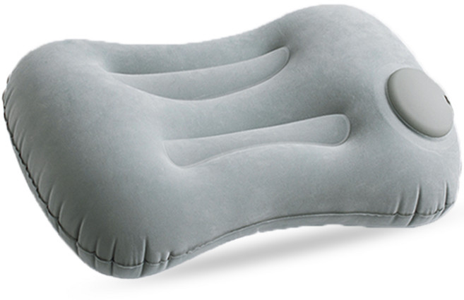 어반옴므 펌프내장 휴대용 에어베개 여행용 캠핑베개, 그레이, 1개