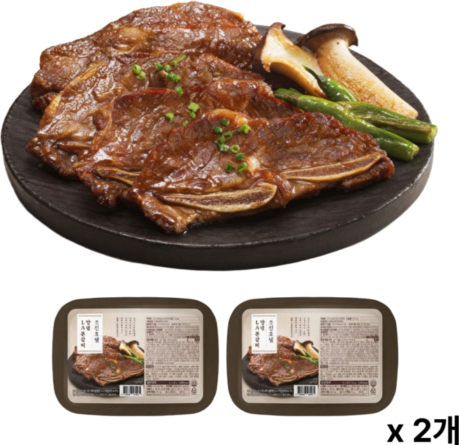 조선호텔 양념 LA 본갈비 500g 냉동, 2개