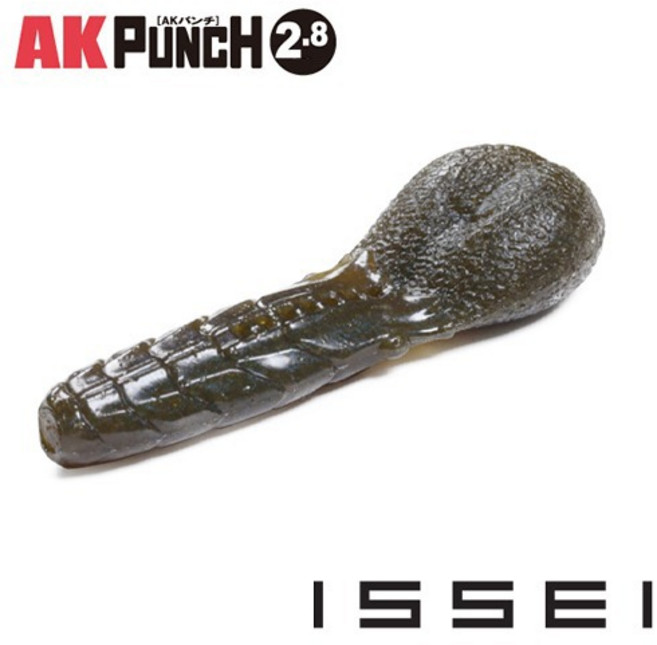 통통피싱 잇세이 AK 펀치 (AK PUNCH) 2.8인치 배스웜, 1개, 10.4g, 017 스파이시 블랙