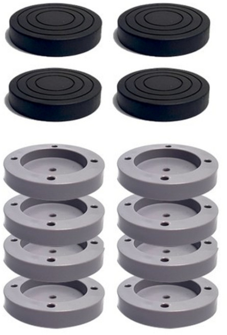 세탁기 받침대 바닥수평받침대 블랙4개 그레이8개 총 12개, 1개