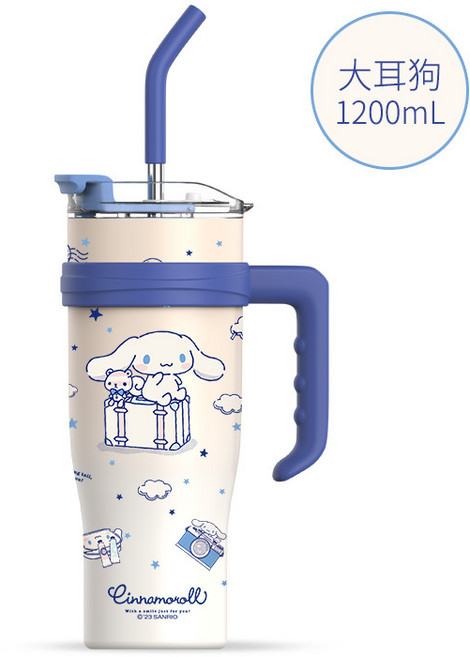 크로스 보더 산리오 텀블러 대용량, 시나모롤, 1개, 1200ml