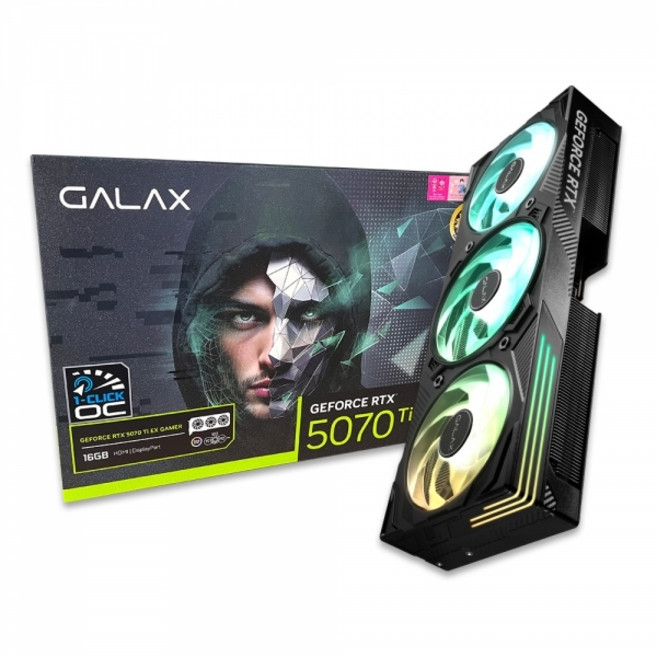 갤럭시 GALAX 지포스 RTX 5070 Ti EX GAMER BLACK OC D7 16GB