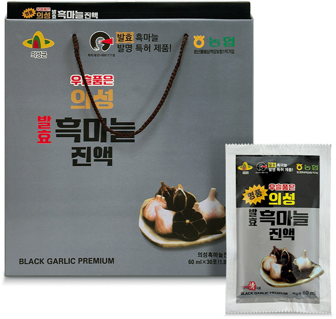 의성 발효 흑마늘 우슬 진액, 30개, 60ml