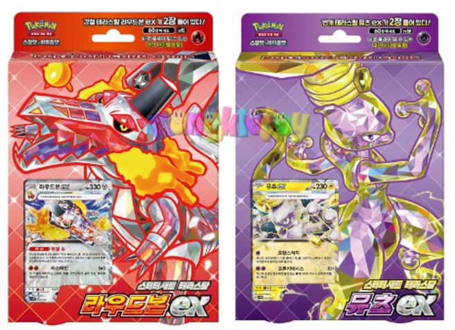 포켓몬카드 스칼렛 바이올렛 스타터 세트 테라스탈 뮤츠ex 라우드본 ex 1세트, 1개