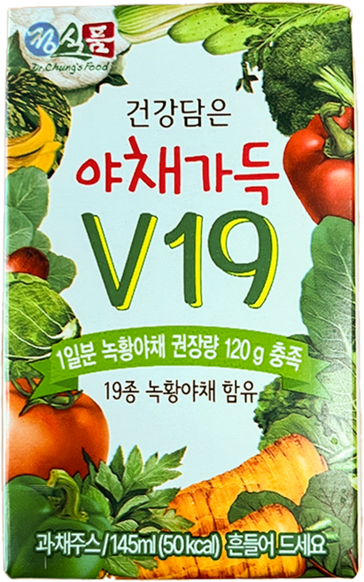 건강담은야채가득V19 145mlX24팩, 145ml, 24개