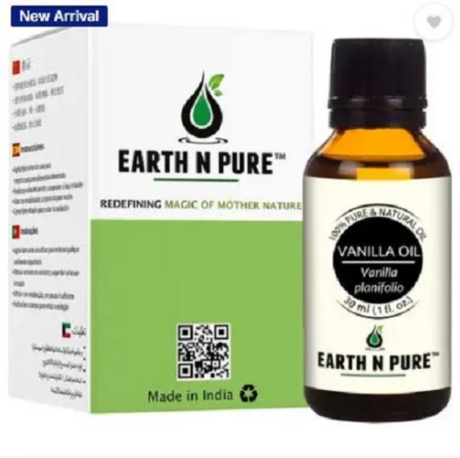 Earth N Pure Vanilla Essential Oil For Skin Hair and Aromatherapy - 30 ML, 1개, 30ml - 쿠팡