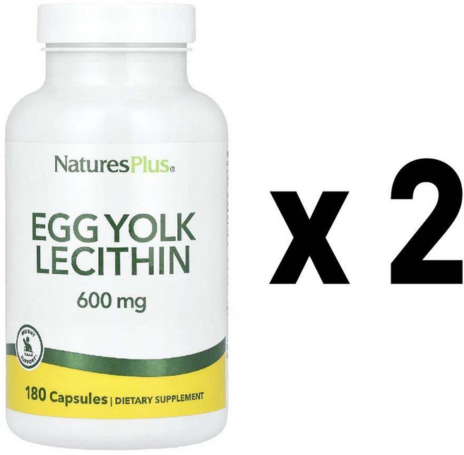 네이처플러스 계란 노른자 레시틴 600mg 180정 2개