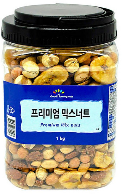 굿모닝너츠 프리미엄 믹스넛 용 1통/총1kg내외, 1개, 1kg