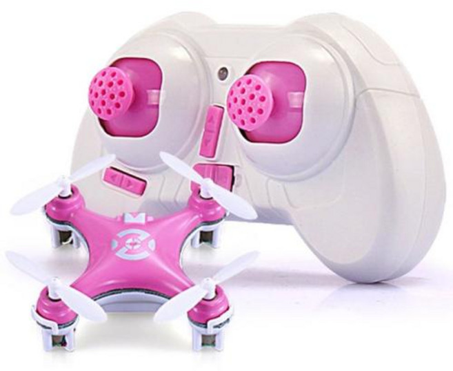 CX-10 미니 쿼드콥터 헬리콥터 드론 2.4g 4CH RC 리모컨 LED 어린이 장난감 크리스마스 선물, 분홍색, 1개