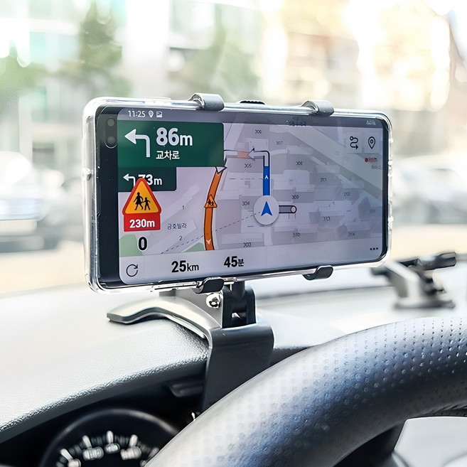 세이보링 차량용 계기판 대쉬보드 휴대폰거치대, 블랙, 1개