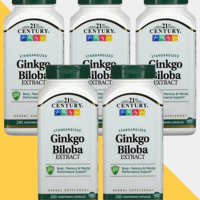 21세기센트리 징코빌로바 은행나무 추출물 60mg 200캡슐 ginkgo 5개, 200정 - 쿠팡