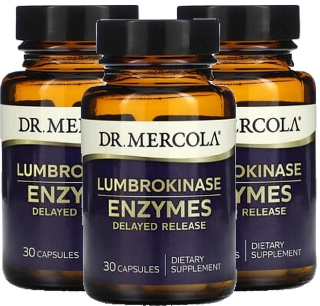 Dr. Mercola 닥터 머콜라 다이제스티브 건강 관리 룸브로키나제 효소, 3개, 30정 - 쿠팡