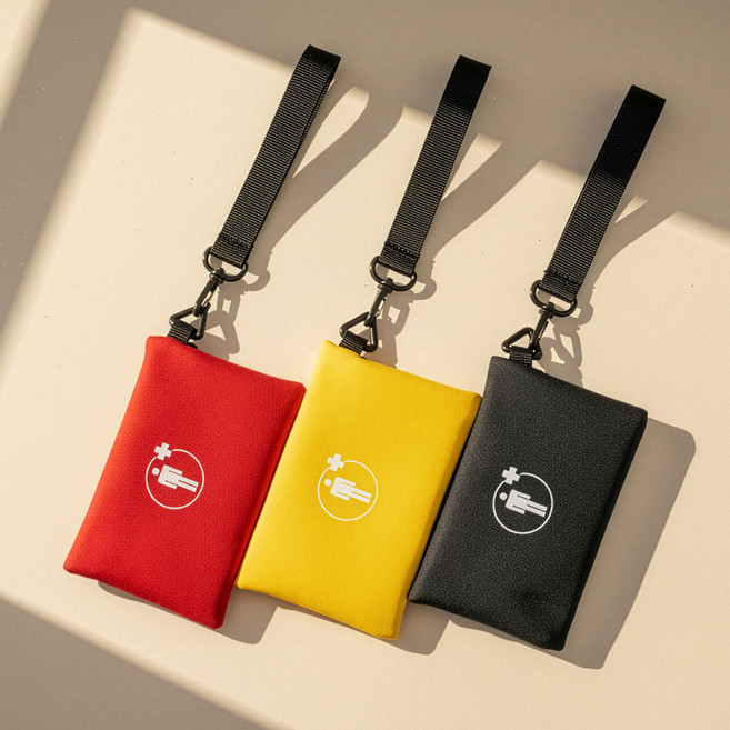 초간편 여행용 미니 구급파우치, 옐로우