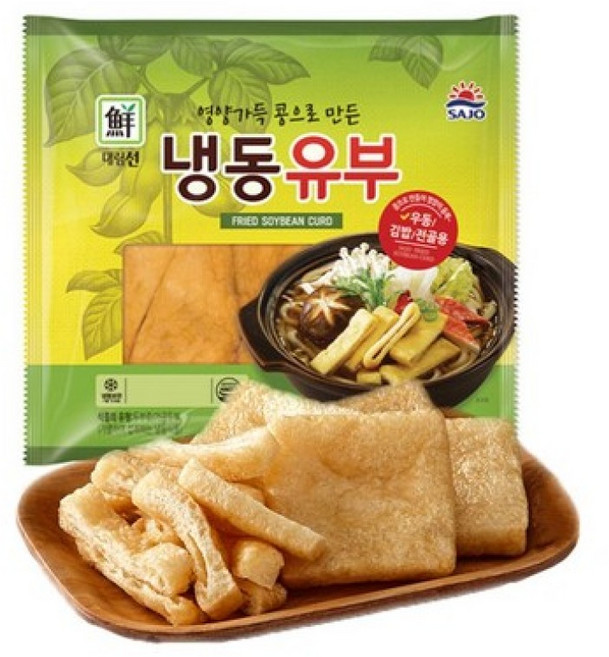 사조 대림 냉동유부 500g /사각 유부, 2개