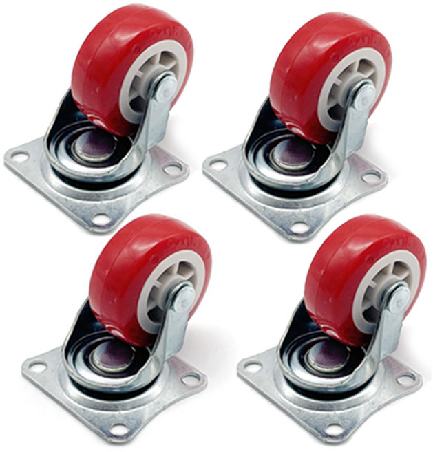 아이베란다 레드 우레탄 가구 바퀴 규격, 회전바퀴 38mm JD, 4개