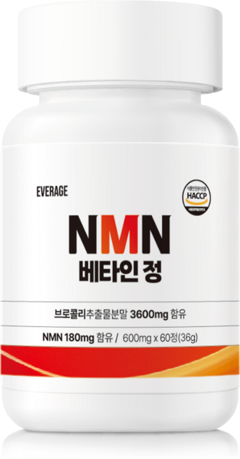 에버에이지 NMN 베타인 정 HACCP 인증 저속노화, 1개, 60정